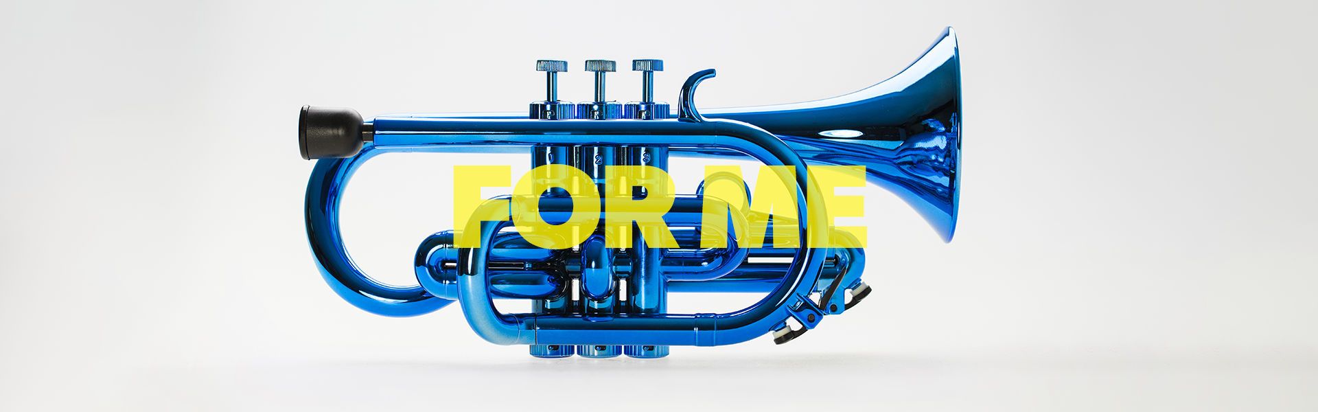 tromba plastic cornet in blue